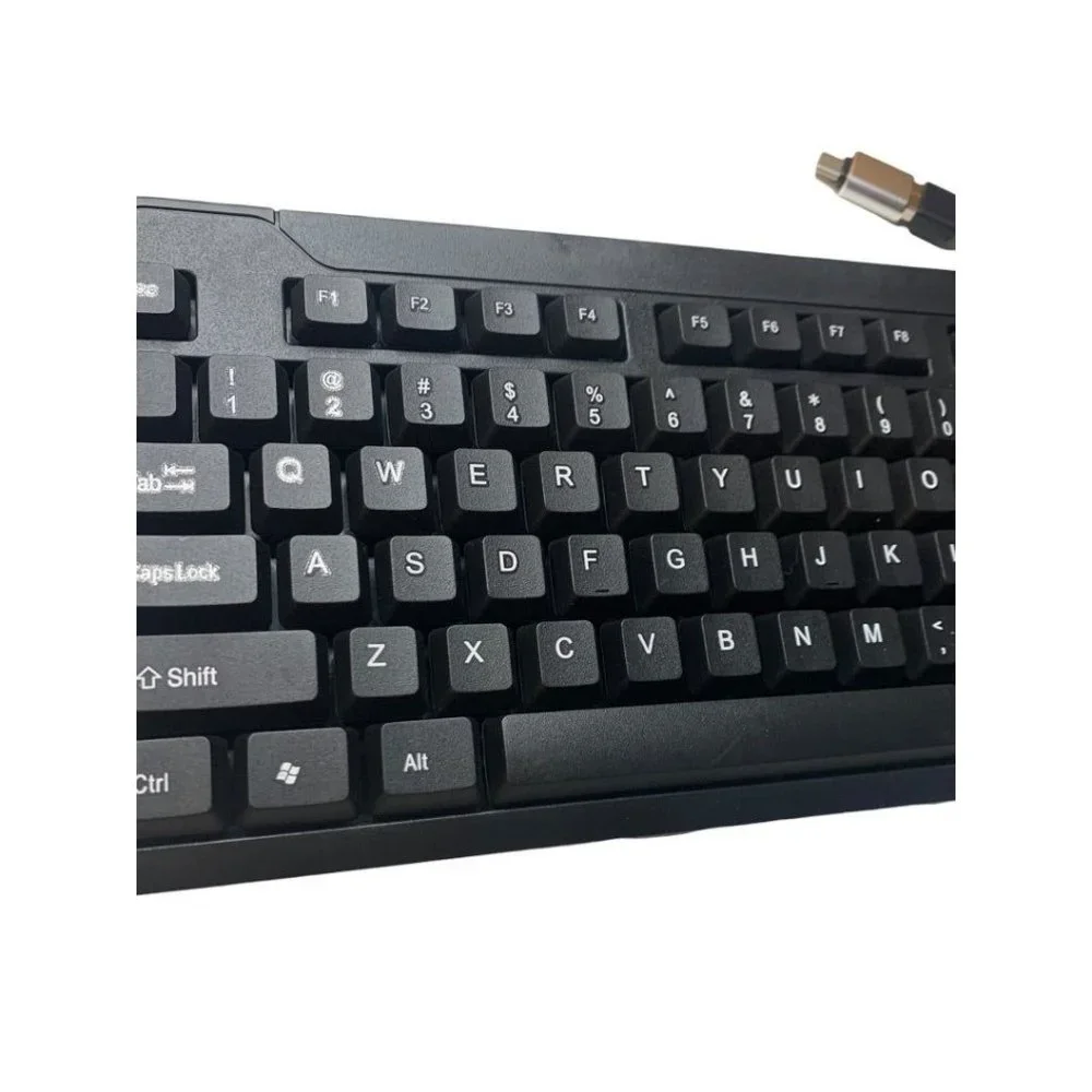 iMicro KB-US0803 104-Key Wired USB English Keyboard Black